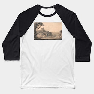 Oakhampton Castle by Francis Towne Baseball T-Shirt